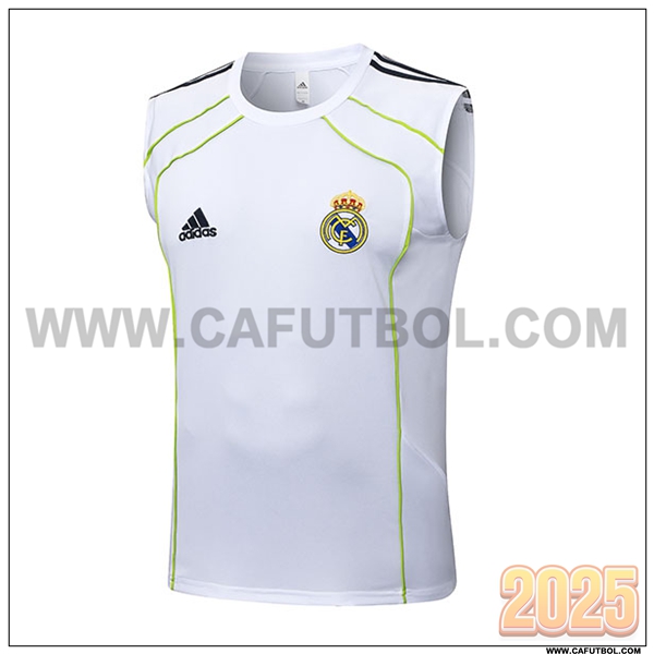 Chalecos De Futbols Real Madrid Blanco/Verde 2025 2026