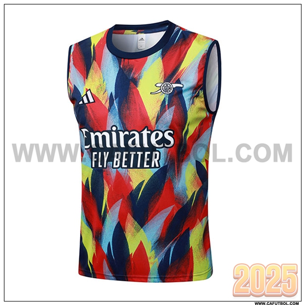 Chalecos De Futbols Arsenal Rojo/Azul/Amarillo 2025 2026
