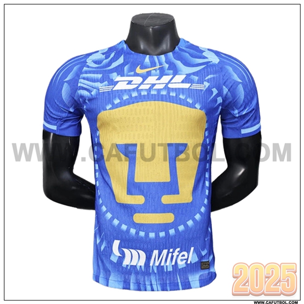 Camiseta Entrenamiento Pumas UNAM Azul/Amarillo 2025 2026
