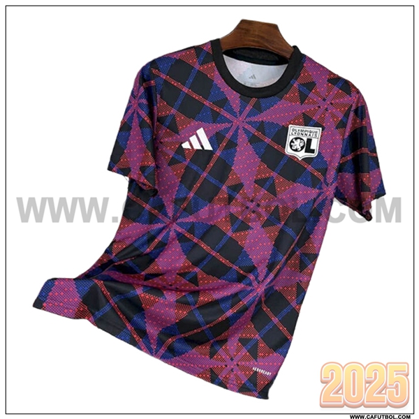 Camiseta Entrenamiento lyon Violeta/Negro 2025 2026