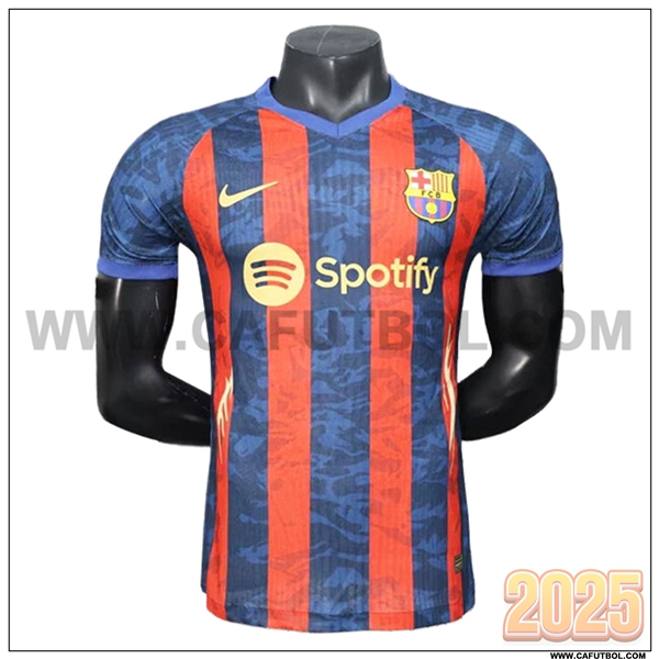Camiseta Entrenamiento FC Barcelona Azul/Rojo 2025 2026