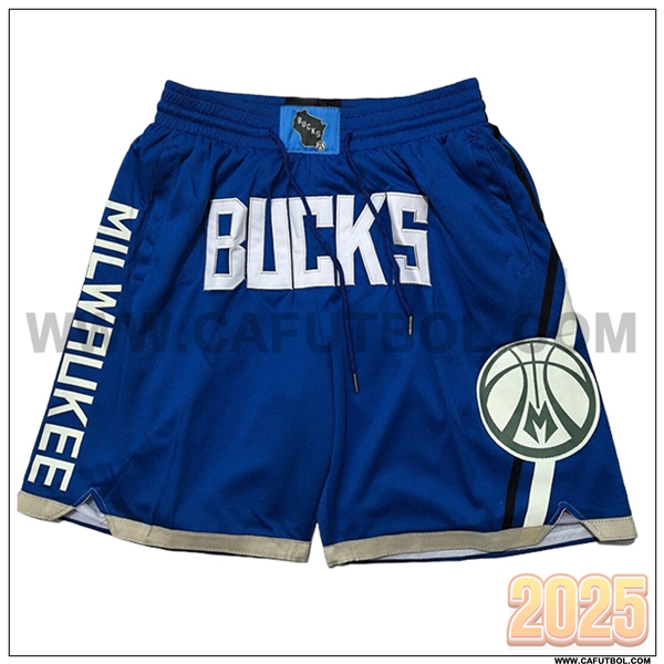 Cortos NBA Milwaukee Bucks 2025/26 Azul/Blanco