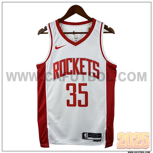 Camisetas NBA Houston Rockets (DURANT #35) 2025/26 Blanco/Rojo -02