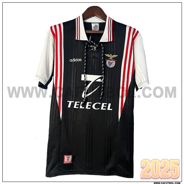 Segunda Camiseta de Benfica Retro Negro 1997/1998