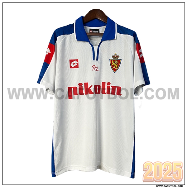 Primera Camiseta de Real Zaragoza Retro Blanco 2004