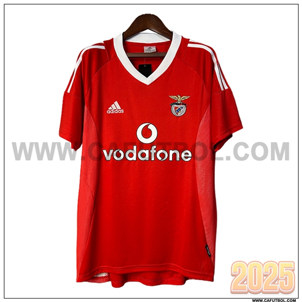 Primera Camiseta de Benfica Retro Rojo 2002/2003