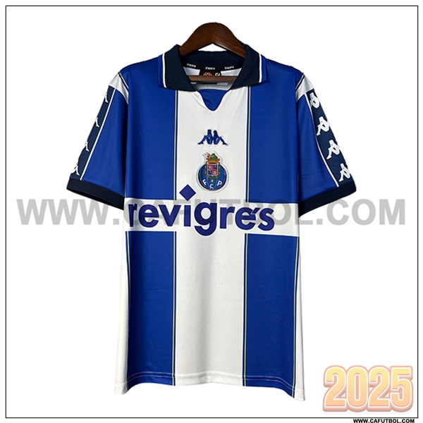 Primera Camiseta de FC Porto Retro Blanco/Azul 1999/2000