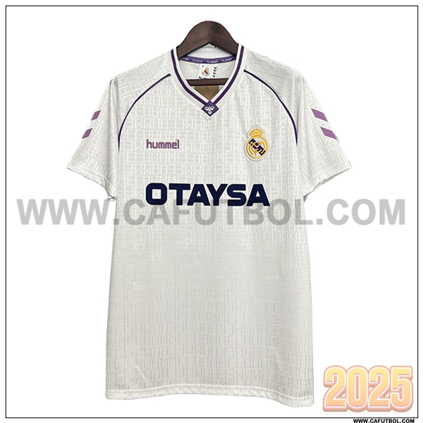 Primera Camiseta de Real Madrid Retro Blanco 1990/1992