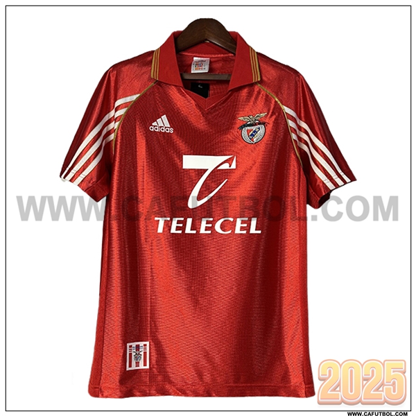 Primera Camiseta de Benfica Retro Rojo 1998/1999