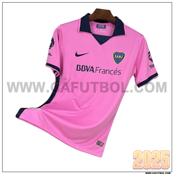 Segunda Camiseta de Boca Juniors Retro Rosa 2013/2014