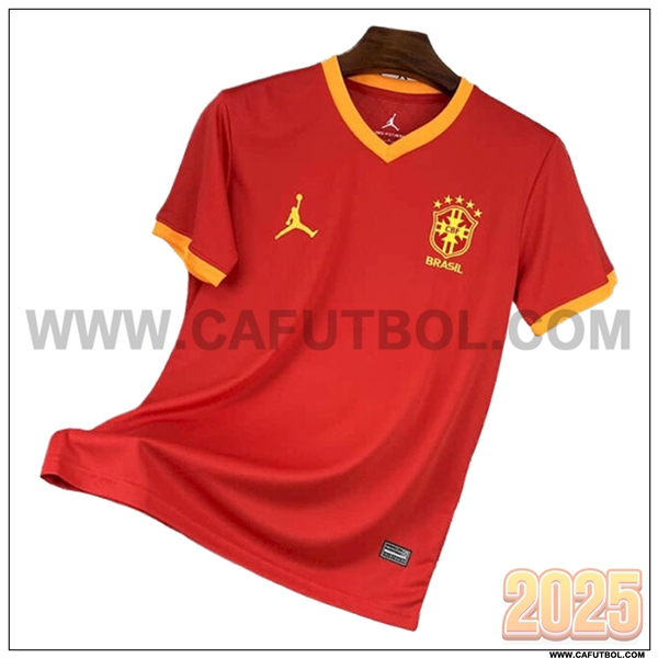 Camiseta Equipo de Brasil Rojo Jordan Special Edition 2025 2026