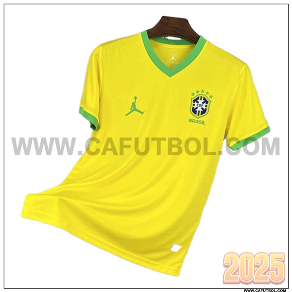 Camiseta Equipo de Brasil AMARILLO Jordan Special Edition 2025 2026