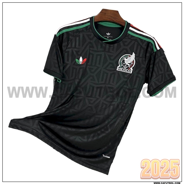 Segunda Camiseta Equipo de Mexico Negro 2025 2026