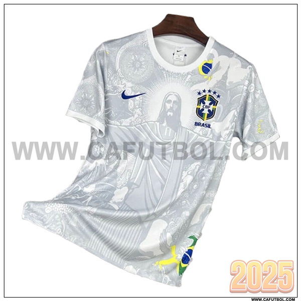 Camiseta Equipo de Brasil Blanco Special Edition 2025 2026