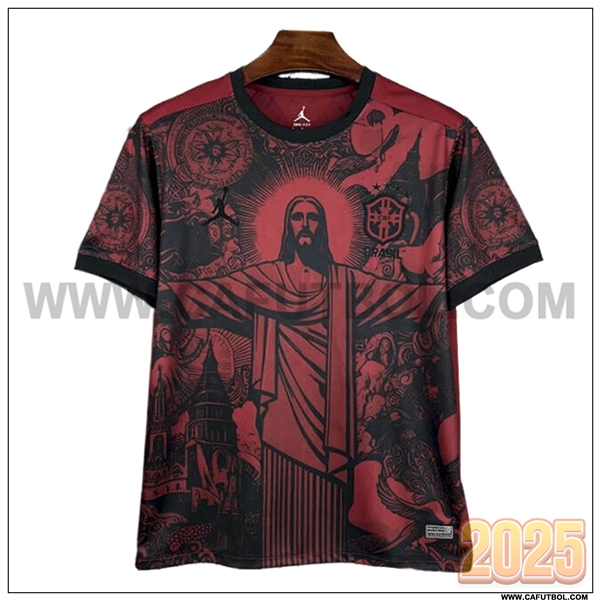 Camiseta Equipo de Brasil Rojo/Negro Special Edition 2025 2026