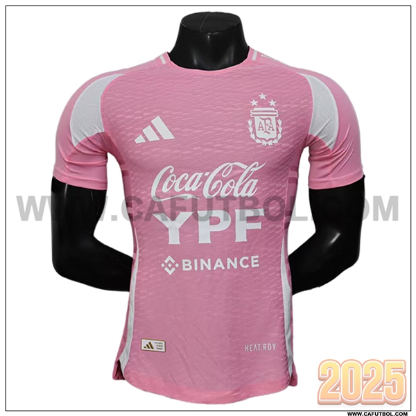 Camiseta Equipo de Argentina Rosa/Blanco Special Edition 2025 2026