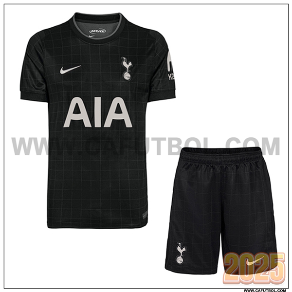 Primera Camiseta Futbol Tottenham Hotspurs + Pantalones Negro 2025 2026