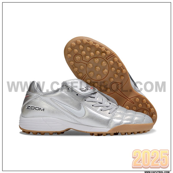 Nike Botas De Fútbol T90 TF Gris -02