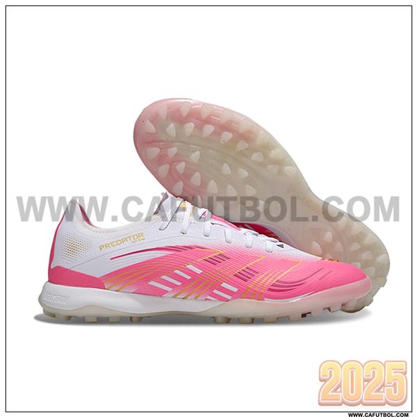 Adidas Botas De Fútbol PREDATOR 25 ELITE TF BOOTS Rosa/Blanco