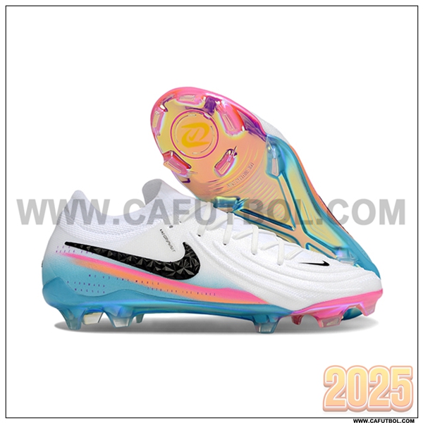 Nike Botas De Fútbol Phantom Luna Elite NU FG Blanco/Negro/Rosa/Azul