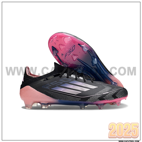 Adidas Botas De Fútbol F50 Elite FG Negro/Violeta/Rosa