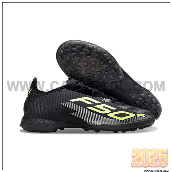 Adidas Botas De Fútbol F50 PRO TF Negro/Verde