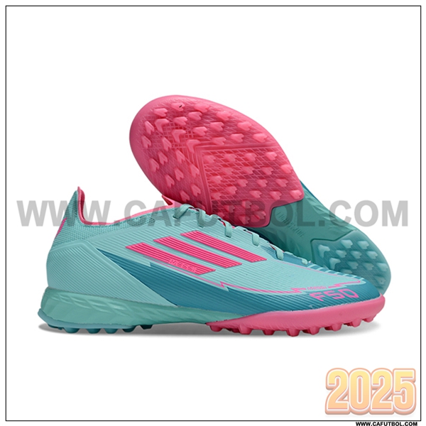 Adidas Botas De Fútbol F50 PRO TF Verde/Rosa