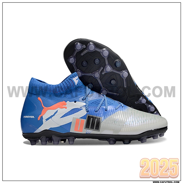 PUMA Botas De Fútbol FUTURE 8 ULTIMATE AG Azul/Gris/Naranja/Blanco