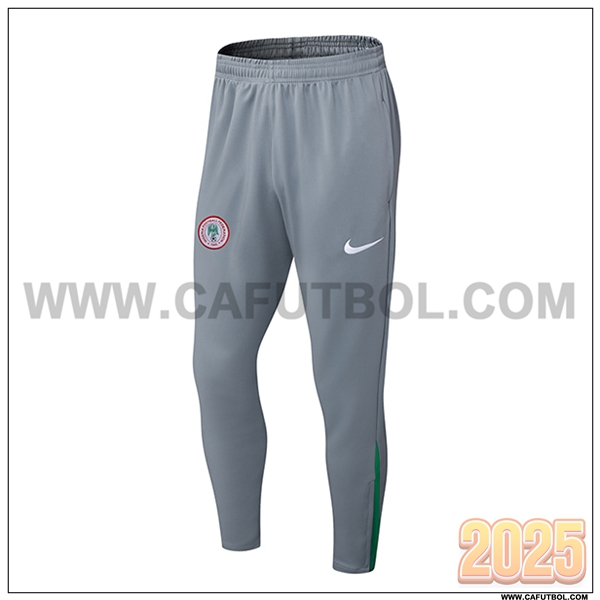 Pantalones Entrenamiento Nigeria Gris/Verde 2025 2026