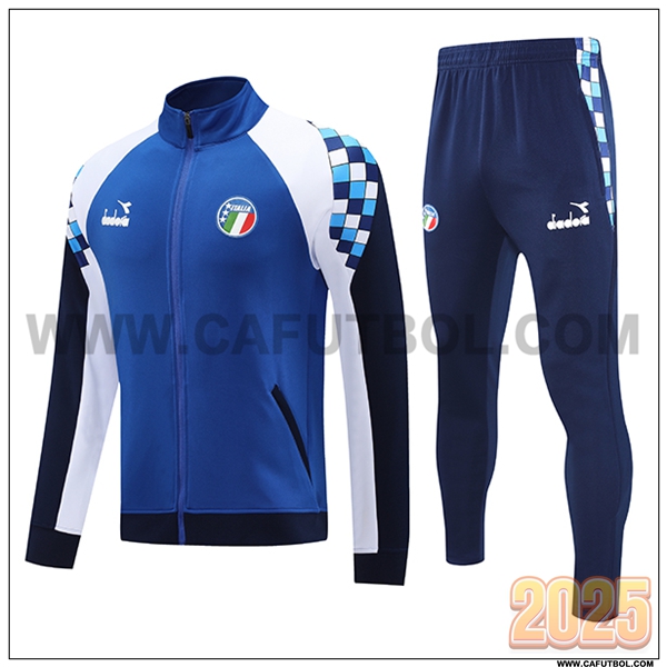 Chandal Chaquetas Futbol Italia Azul/Blanco 2025 2026