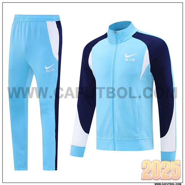 Chandal Chaquetas Futbol Nike Azul/Blanco 2025 2026 -02