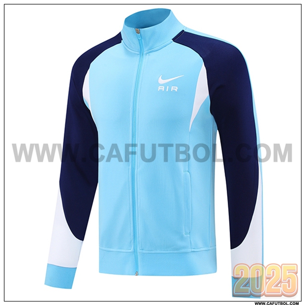 Chaquetas Futbol Nike Azul/Blanco 2025 2026 -04