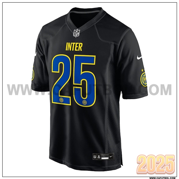 Camiseta Futbol Inter Milan x NFL Negro Special Edition 2025 2026