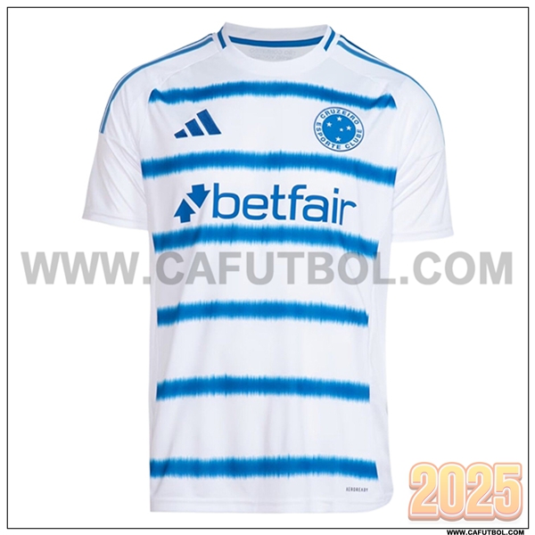 Nuevo Camiseta de Cruzeiro EC Segunda Blanco/Azul 2025 2026