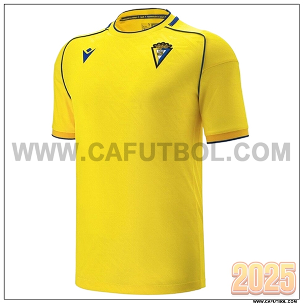 Nuevo Camiseta de Cadiz CF Primera AMARILLO 2025 2026