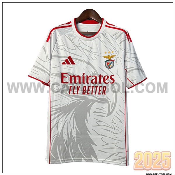 Camiseta Futbol Benfica Blanco Special Edition 2025 2026