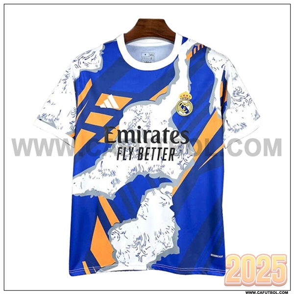 Camiseta Futbol Real Madrid Azul/Blanco Special Edition 2025 2026