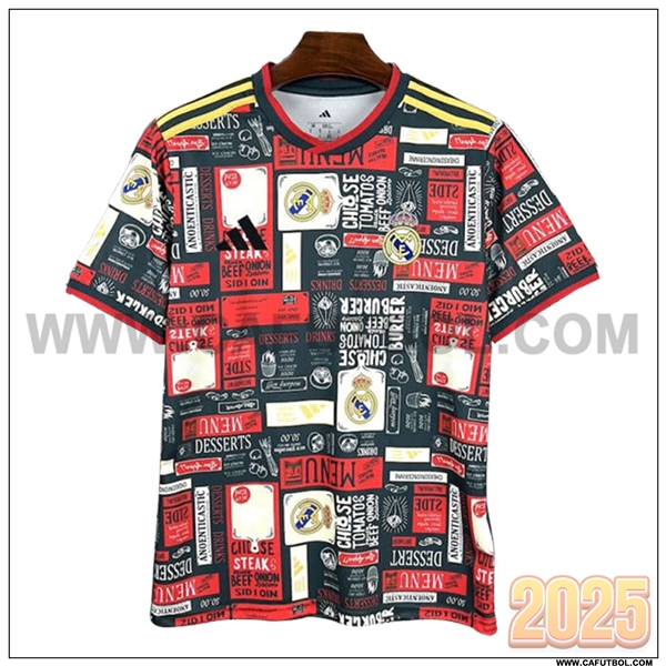 Camiseta Futbol Real Madrid Rojo/Negro Special Edition 2025 2026