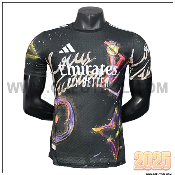 Camiseta Futbol Real Madrid Negro Special Edition 2025 2026