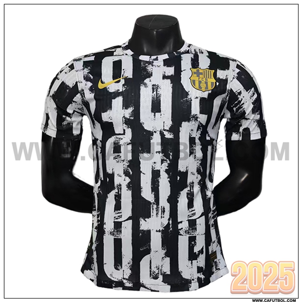 Camiseta Futbol FC Barcelona Blanco/Negro Special Edition 2025 2026