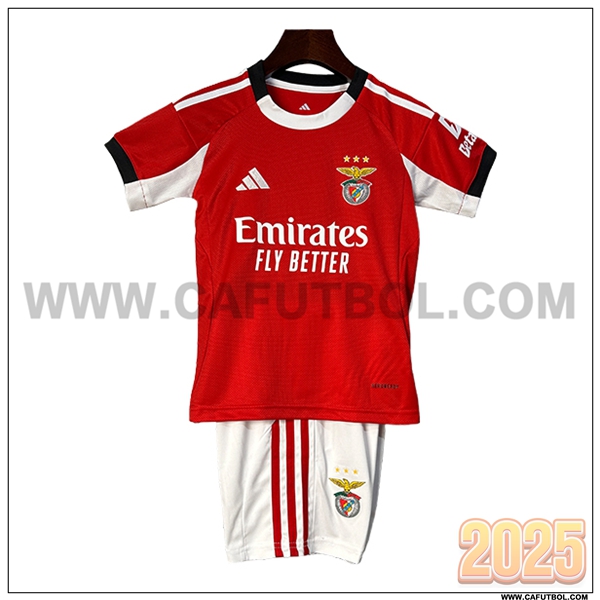 Nuevo Camiseta de Benfica Primera Mujer Rojo 2025 2026