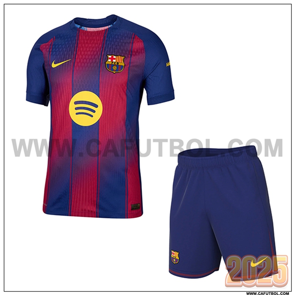 Nuevo Camiseta de FC Barcelona Primera Mujer Rojo/Azul 2025 2026