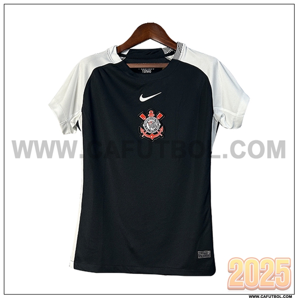 Nuevo Camiseta de Corinthians Segunda Ninos Negro 2025 2026