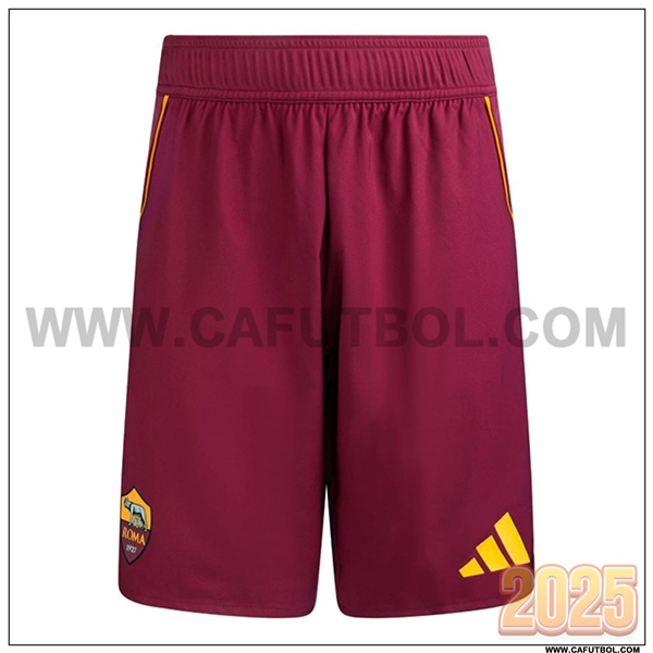 Primera Pantalones Cortos AS Roma Rojo 2025 2026