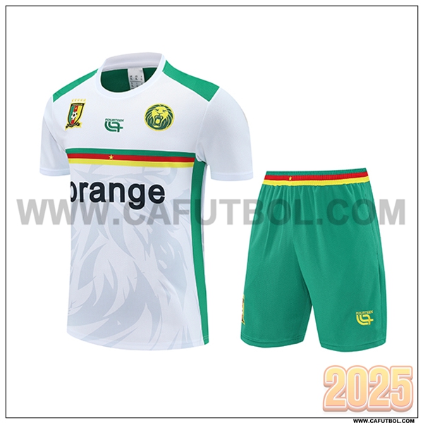 Camiseta Entrenamiento Camerún Blanco/Verde 2025 2026
