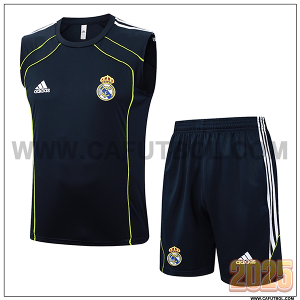 Camiseta Entrenamiento sin mangas Real Madrid Negro/Verde 2025 2026