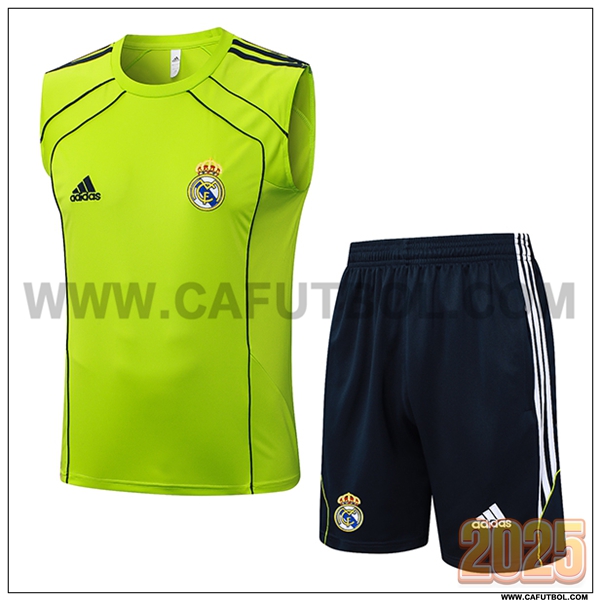 Camiseta Entrenamiento sin mangas Real Madrid Verde 2025 2026 -02