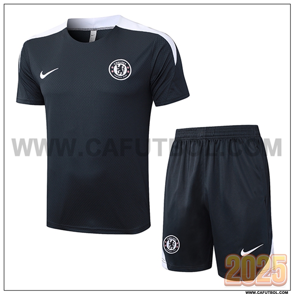 Camiseta Entrenamiento FC Chelsea Gris/Blanco 2025 2026