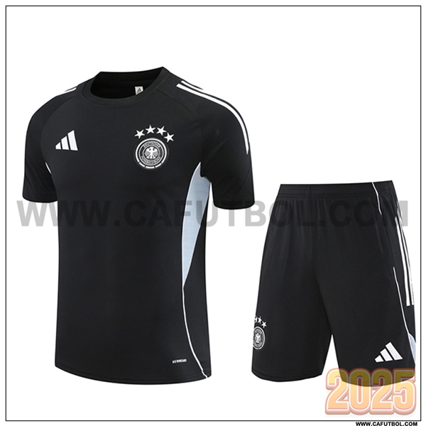 Camiseta Entrenamiento Alemania Negro/Gris 2025 2026
