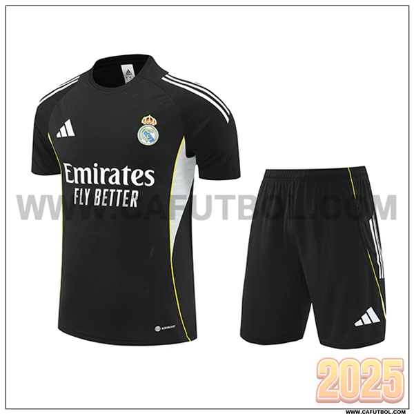 Camiseta Entrenamiento Real Madrid Negro/Gris 2025 2026 -02